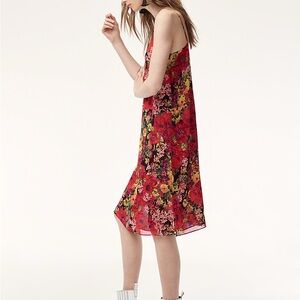 Aritzia Floral Red Dress